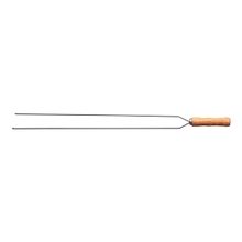 Espeto Duplo Tramontina Aço Inox Cabo Madeira 95 Cm