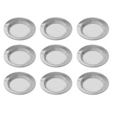 Jogo 10 Pratos Escolar, Merenda em Alumínio Fundido 22cm