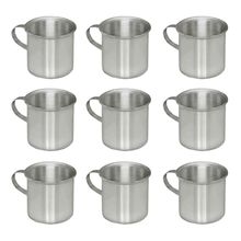 Jogo 80und Caneca Escolar Alumínio Fundido Com Alça 300ml
