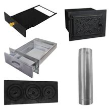 Kit Forno Ferro Chapa 4 F Gaveta RKit Forno Ferro Chapa 4 F