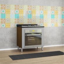 Balcão para Forno e Cooktop Bartira Rubi com 5 Bocas - 80,1cm de largura