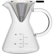 Cafeteira Com Filtro 17X16X12 cm 600ml Borosilicato Transparente Kanne