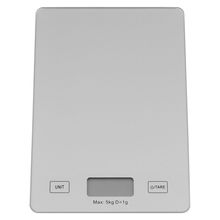 Balança Digital Vidro Cinza 5Kg Scale 2X15X22Cm