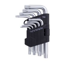 Chave Torx S Furo 9 Peças Western