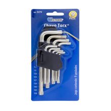 Chave Torx Curta S Furo 9 Peças Western