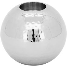 Castiçal Inox Prata Home&Co Areta 10X10X10Cm