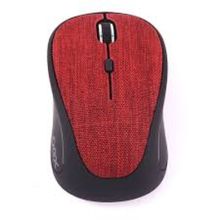 Mouse Wireless OEX Tiny MS601 Bluetooth Vermelho 1600Dpi Receptor Nano USB Revestido em Tecido