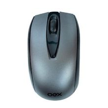 Mouse sem Fio OEX Moby MS407 1000Dpi Preto e Cinza Wireless Receptor USB 2.0