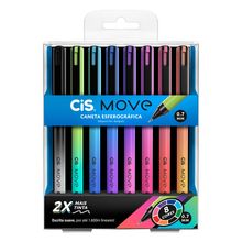 Caneta Esferográfica STABILO Move 0,7mm Estojo 8 Cores