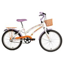 Bicicleta Infantil Verden Lolla Aro 20 Branca com Cesta