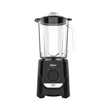 Liquidificador Oster OLIQ520 Preto com Copo de Vidro, 1250W e 10 Velocidades