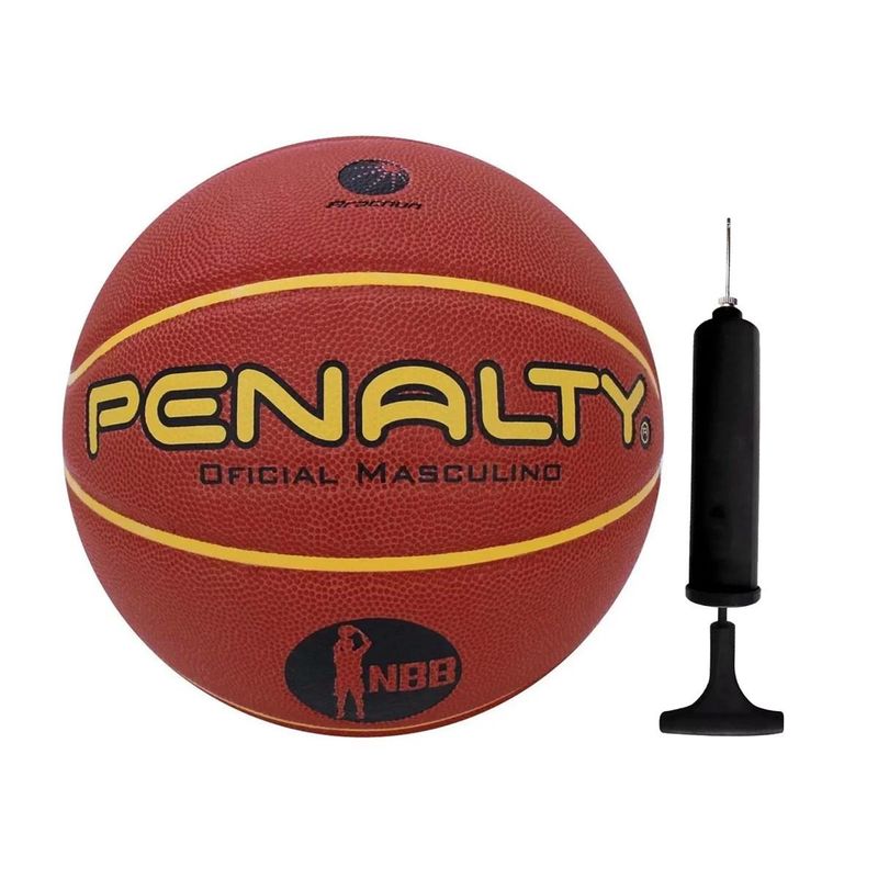 Kit Bola Basquete Penalty Crossover X 7.8 + Bomba de Ar - Shop Coopera