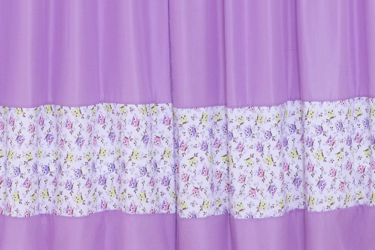 Cortina Para Quarto Corujita 2,00 X ,70 Shop Coopera