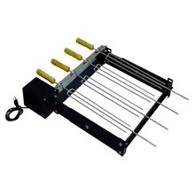Kit Giratório para Churrasqueira 1240STE Sistema Motorizado 6 Espetos Bivolt Inox Santa Edwirges