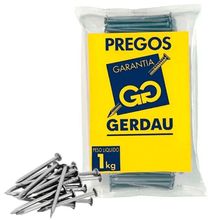 Prego 12x12 para Marcenaria Móveis Assoalhos Rodapés Guarnições Portas Bivolt Gerdau