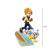 Figura de Coleção Megahouse Digmon Adventure Yamato Ishida e Gabumon em PVC com Base Diorâmica