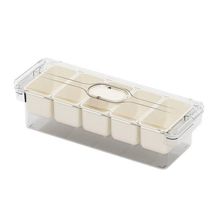 Conjunto 12 Peças de Potes Herméticos com Tampa em Plástico Resistente Transparente Top Rio