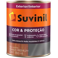 Tinta Esmalte Sintético Cor E Proteção Brilhante Para Madeira E Metal 900ml Marfim 53379200 Suvi