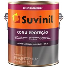 Tinta Esmalte Sintético Cor E Proteção Brilhante Para Madeira E Metal 3,6 Litros Cinza Escuro 5337