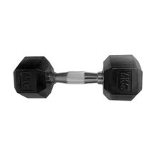 Halteres Sextavado Injetado com Pegada Cromada 6,0Kg