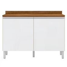 Balcão Duplo Bartira Jaspe com 2 Portas e 1 Prateleira - 120,1cm de largura