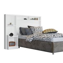 Cabeceira para Cama Box Solteiro Barreto Talismã com Nicho