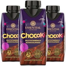 Kit 3 Chocoki Ready Achocolatado Essential 200ml