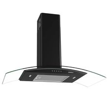Coifa Parede Nardelli Vidro Curvo Clean 90cm Preta 127V 46010190-02