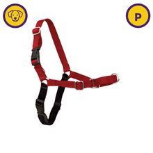 Peitoral Easy Antipuxão Preto e Vermelho para Cães Tam P - Amicus
