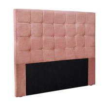 Cabeceira Cama Box King 195 cm Verona Veludo Rosa S04 - D'Rossi
