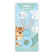 Escova de Dente Infantil Formato de U 360º Fun Baby Azul - Powerdent