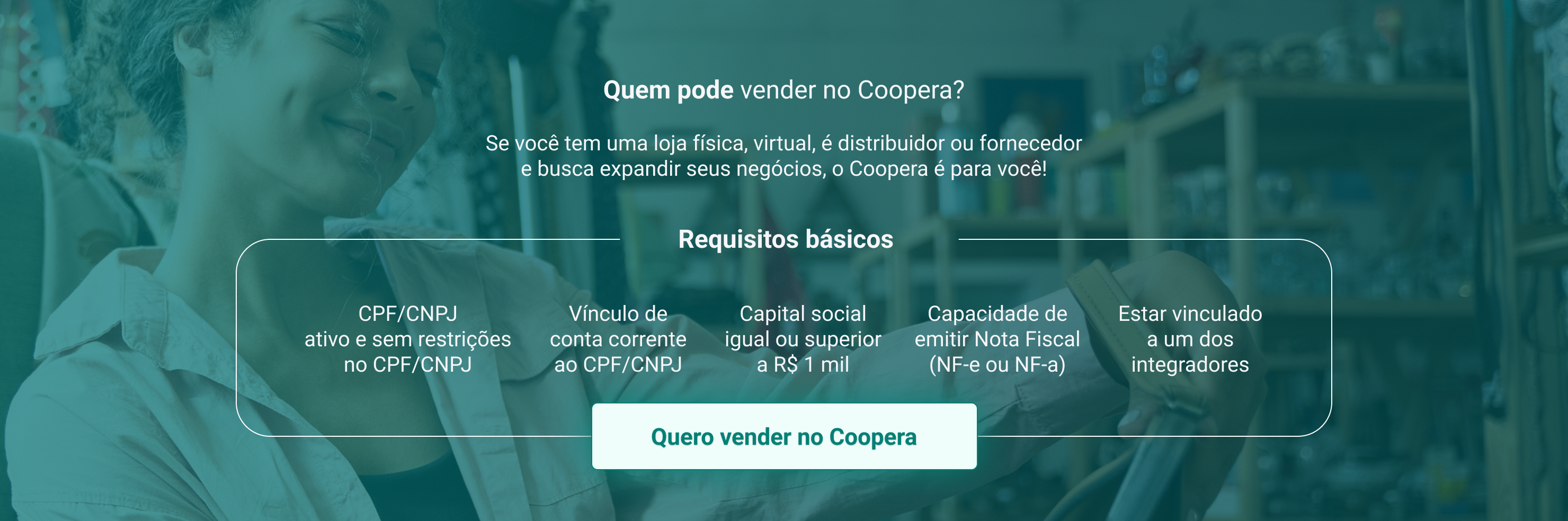 Resquisitos - Venda no Coopera